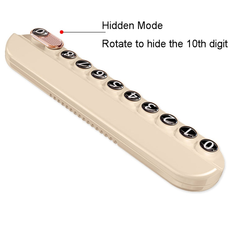 Car Temporary Parking Plate With Aroma Diffuser Moving Car Phone Number Plate Box Packing(Black) - Parking Card by PMC TechLife | Online Shopping South Africa | PMC TechLife | Buy Now Pay Later Mobicred