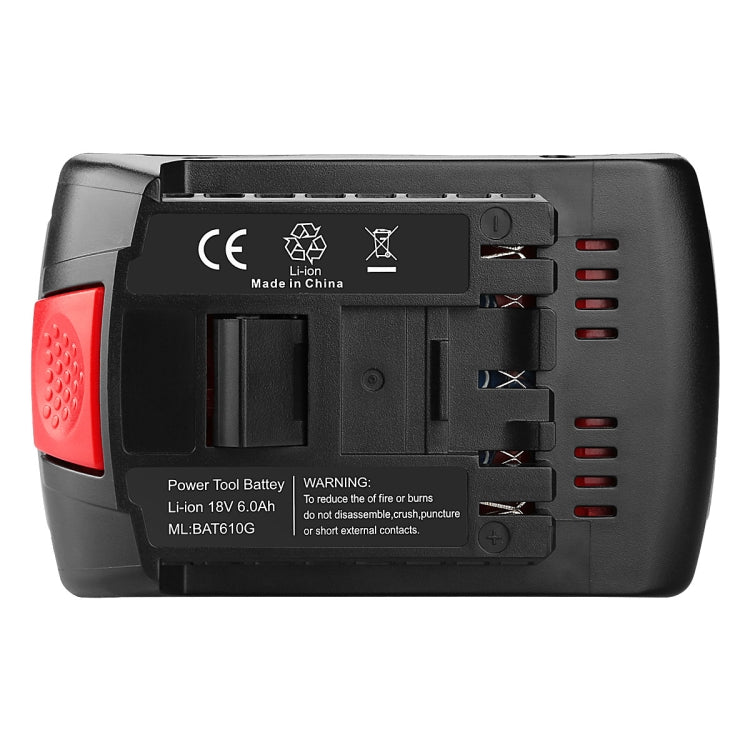 6000mAh 18V Electric Tool Battery Electrical Drilling Spare Battery, For Bosch BSH180 / CAG180-01 / CCS180 / CCS180B / CCS180K