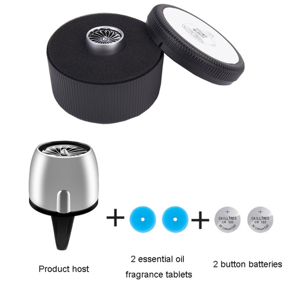 Car Fragrance Super Engine Car Air Conditioning Aroma Diffuser Outlet Ornament, Model: Gray Titanium Red Light