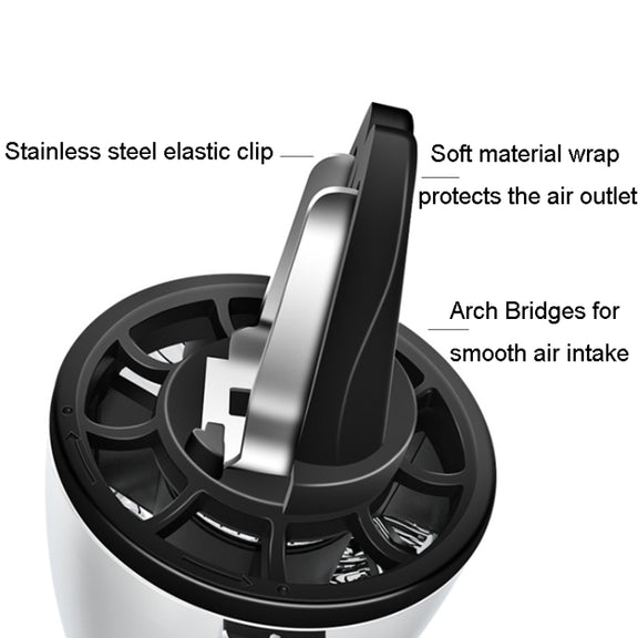 Car Fragrance Super Engine Car Air Conditioning Aroma Diffuser Outlet Ornament, Model: Gray Titanium Red Light