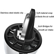 Car Fragrance Super Engine Car Air Conditioning Aroma Diffuser Outlet Ornament, Model: Bright Silver Red Light