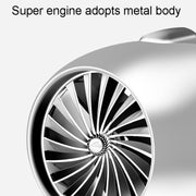 Car Fragrance Super Engine Car Air Conditioning Aroma Diffuser Outlet Ornament, Model: Bright Silver Red Light