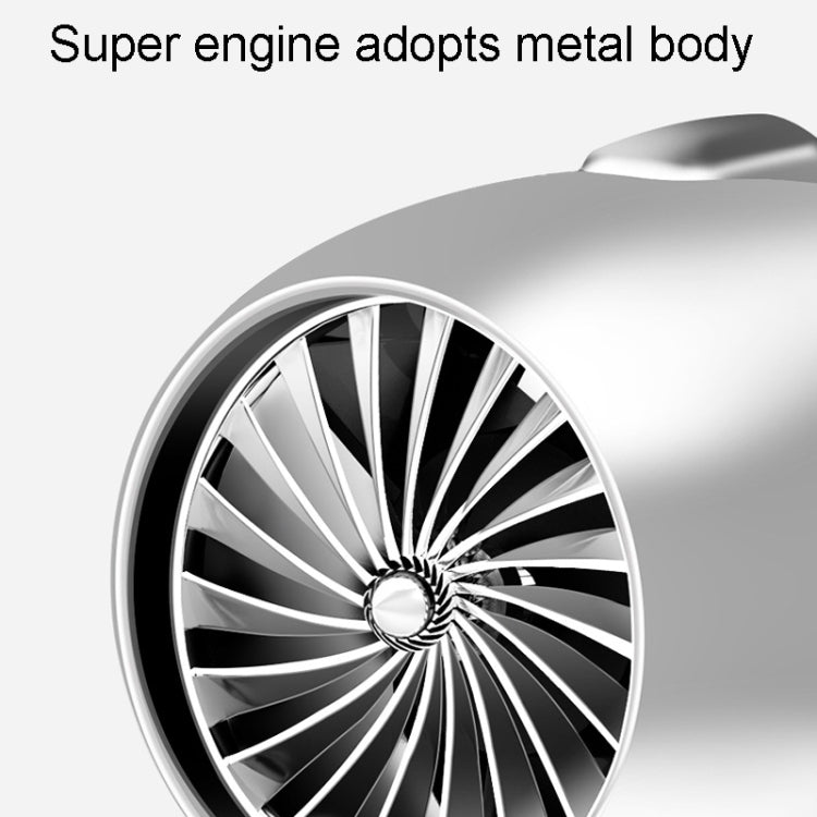 Car Fragrance Super Engine Car Air Conditioning Aroma Diffuser Outlet Ornament, Model: Gray Titanium Red Light