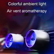 Car Fragrance Super Engine Car Air Conditioning Aroma Diffuser Outlet Ornament, Model: Gray Titanium Red Light