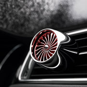 Car Fragrance Super Engine Car Air Conditioning Aroma Diffuser Outlet Ornament, Model: Gray Titanium Red Light