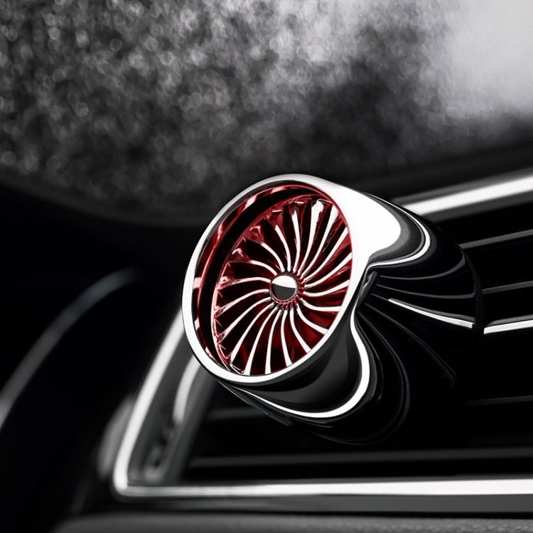 Car Fragrance Super Engine Car Air Conditioning Aroma Diffuser Outlet Ornament, Model: Gray Titanium Red Light