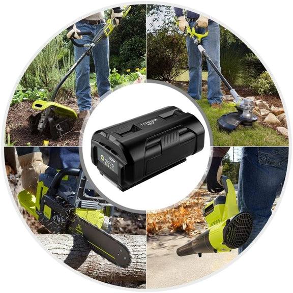 5000mAh For Ryobi OP4026A / OP4050 40V Lawn Mowers Lithium-ion Battery