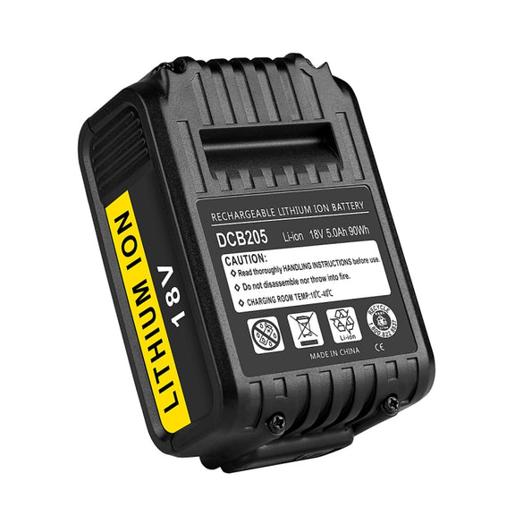 5000mAh For Dewalt DCB180 / DCB181 / DCB200 18V Electrical Tools Spare Battery