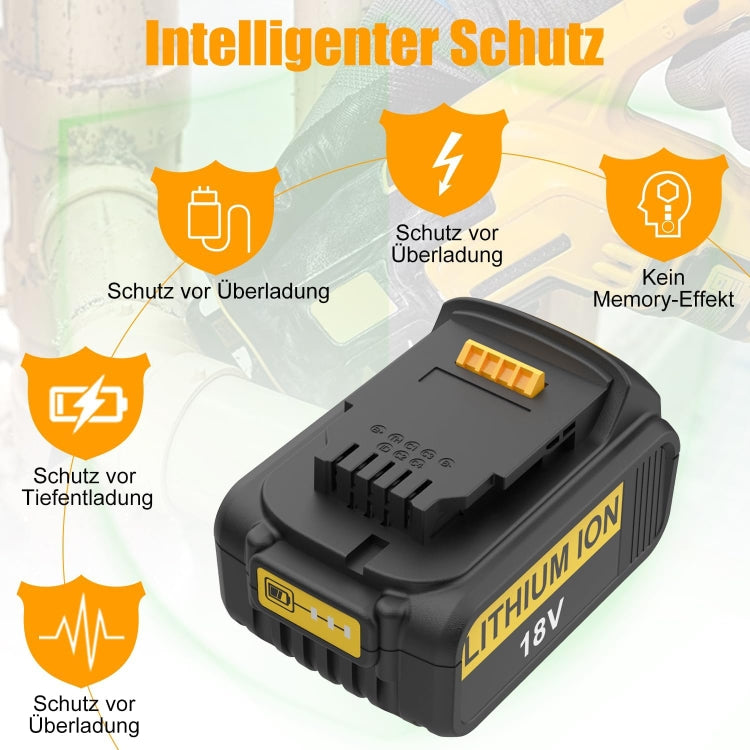 5000mAh For Dewalt DCB180 / DCB181 / DCB200 18V Electrical Tools Spare Battery