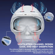 For PICO 4 Hibloks VR Glasses Face Cushion Protector Pad With Fan, Spec: 2pcs PU Cotton