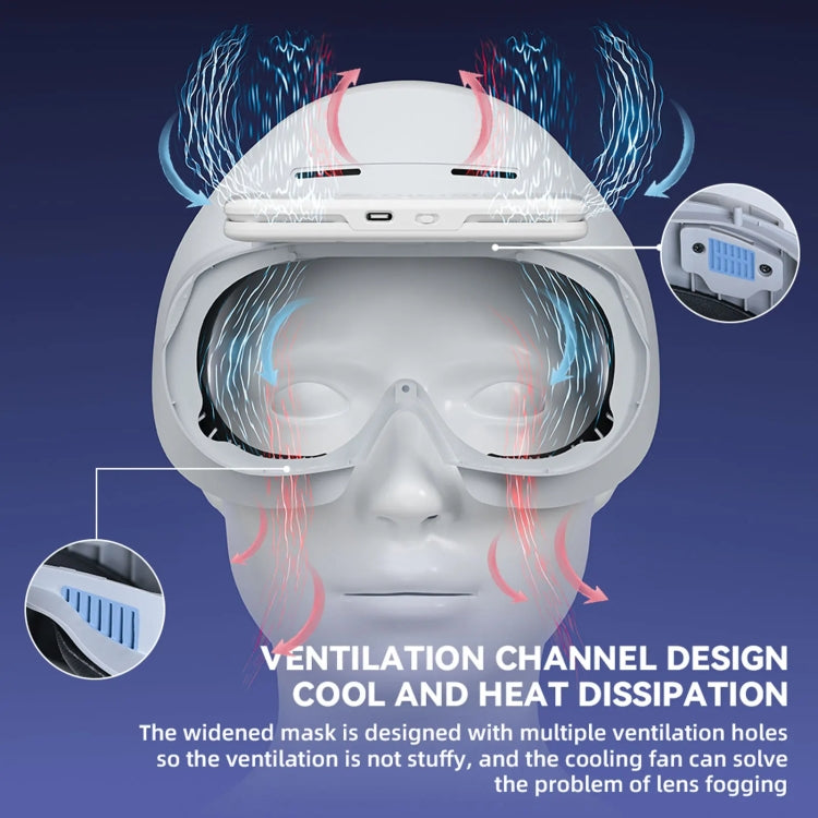 For PICO 4 Hibloks VR Glasses Face Cushion Protector Pad With Fan, Spec: 1pc PU Cotton
