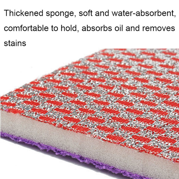 Double-sided Absorbent Kitchen Dishwashing Sponge Multifunctional Cleaning Rag, Style: 6pcs /set