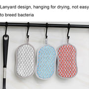 Double-sided Absorbent Kitchen Dishwashing Sponge Multifunctional Cleaning Rag, Style: 6pcs /set