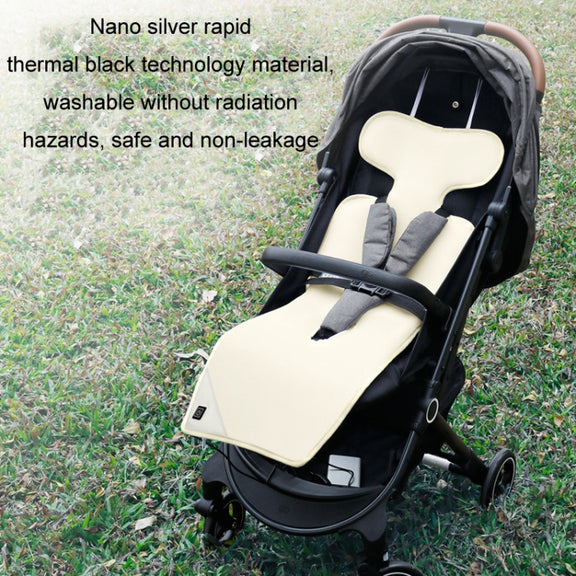 Car USB Heated Seat Cushion Winter Plush Child Seat Pad, Size: 90x32cm(Gray)