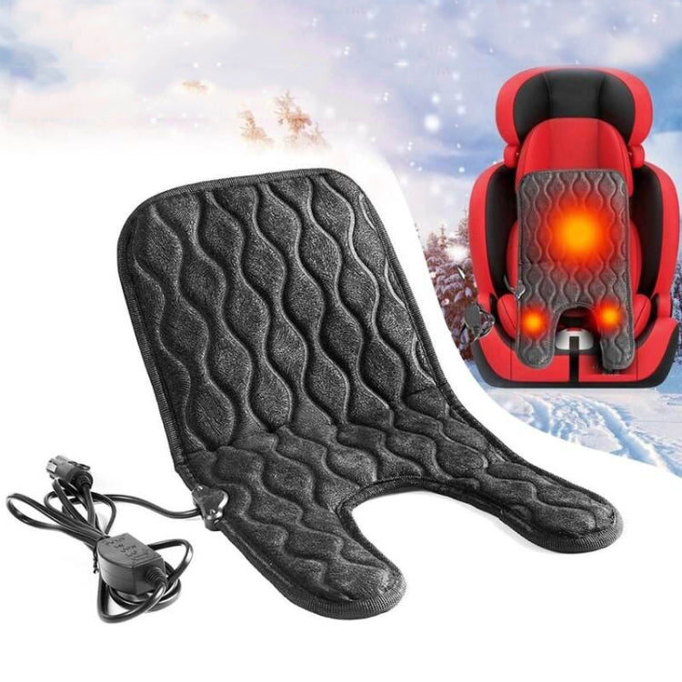 Children Single-Seat Car Winter Electric Heated Seat Cushion(Black) - Seat Accessories by PMC TechLife | Online Shopping South Africa | PMC TechLife | Buy Now Pay Later Mobicred