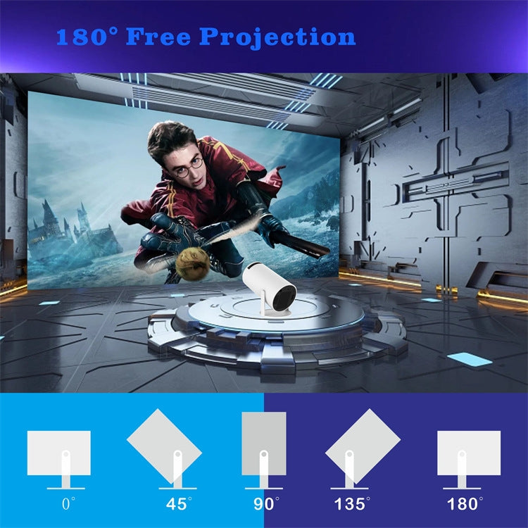 HY300 Smart Projector Android 11.0 System 120 Lumen Portable Projector EU Plug - Mini Projector by PMC TechLife | Online Shopping South Africa | PMC TechLife
