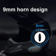 X6 Helmet Bluetooth Headset Wireless Water-resistant Moto Handsfree Stereo Headphone(Hard Pipe Wheat)