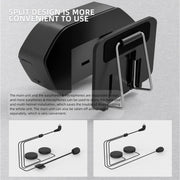 X6 Helmet Bluetooth Headset Wireless Water-resistant Moto Handsfree Stereo Headphone(Soft Line Wheat)