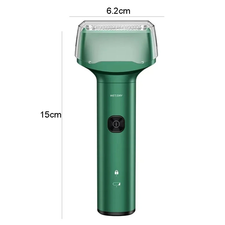 Men Reciprocating 3-Blade Rechargeable Shaver Washable Portable Beard Razor(Black) - Shavers & Accessories by PMC TechLife | Online Shopping South Africa | PMC TechLife | Buy Now Pay Later Mobicred