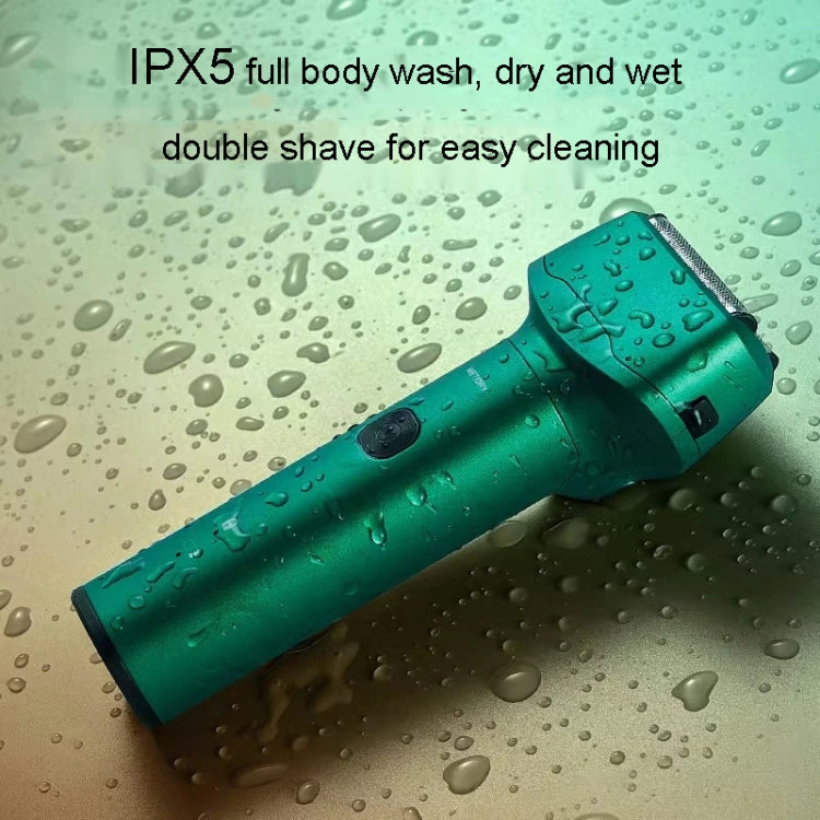 Men Reciprocating 3-Blade Rechargeable Shaver Washable Portable Beard Razor(Black) - Shavers & Accessories by PMC TechLife | Online Shopping South Africa | PMC TechLife | Buy Now Pay Later Mobicred