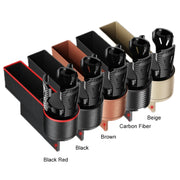 Car Seat Gap Storage Box Car Water Cup Holder Ashtray, Color: Left Beige