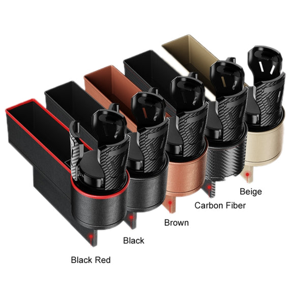 Car Seat Gap Storage Box Car Water Cup Holder Ashtray, Color: Left Beige