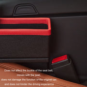 Car Seat Gap Storage Box Car Water Cup Holder Ashtray, Color: Left Carbon Fiber