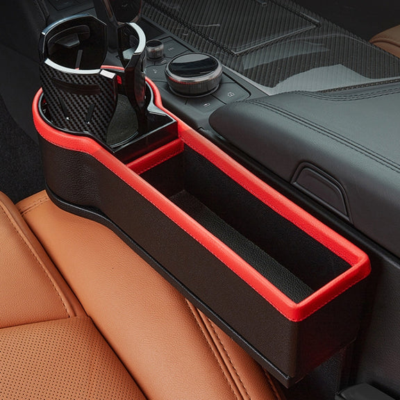 Car Seat Gap Storage Box Car Water Cup Holder Ashtray, Color: Right Black