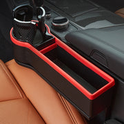 Car Seat Gap Storage Box Car Water Cup Holder Ashtray, Color: Right Carbon Fiber