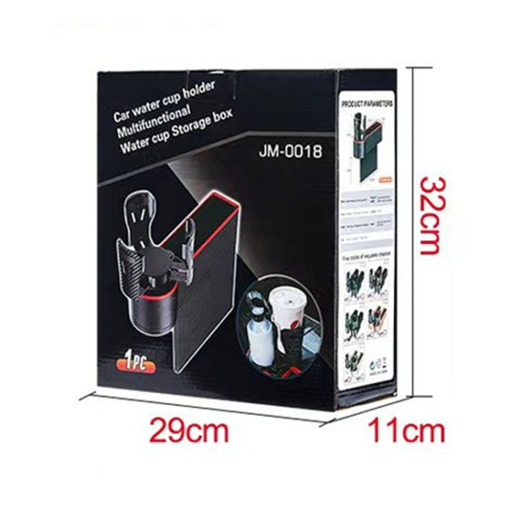 Car Seat Gap Storage Box Car Water Cup Holder Ashtray, Color: Left Carbon Fiber