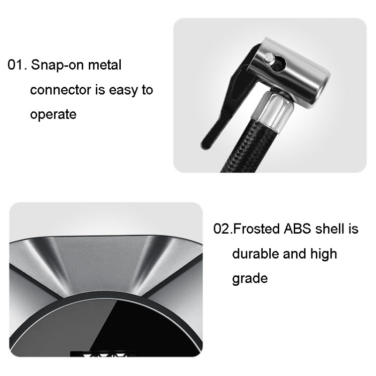 30 Cylinders Car Intelligent Digital Display Inflator Pump Portable Car Tire Pneumatic Engine(Black) - Inflatable Pump by PMC TechLife | Online Shopping South Africa | PMC TechLife