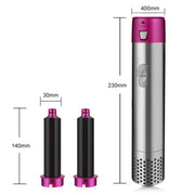 5 In 1 Hot Air Comb Automatic Curling Iron Square Model Hair Styling Comb Curling And Straightening, Plug: EU Plug