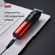 Rechargeable Home Hairdresser Electrical Hair Clippers Hair Shaving Device(Gradient Red)