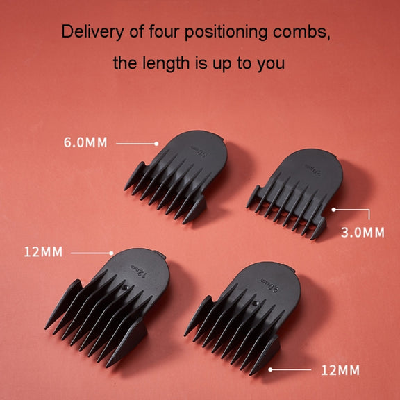 Rechargeable Home Hairdresser Electrical Hair Clippers Hair Shaving Device(Black)