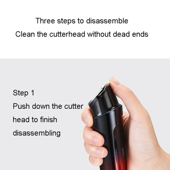 Rechargeable Home Hairdresser Electrical Hair Clippers Hair Shaving Device(Gradient Red)
