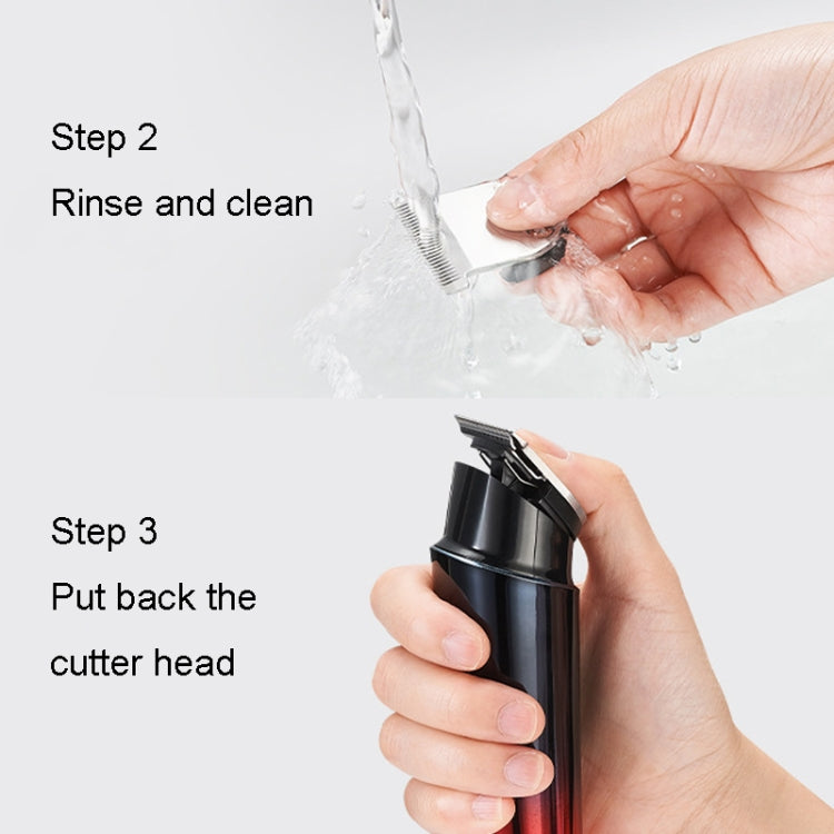 Rechargeable Home Hairdresser Electrical Hair Clippers Hair Shaving Device(Gray)