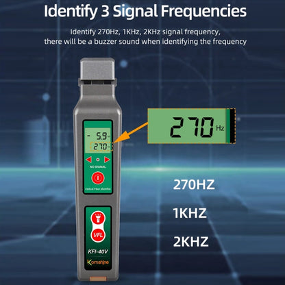 Komshine Fiber Optic Identifier Optical Cable Signal Direction Identifier With VFL Red Light 10mW(KFI-40V) - Fiber Optic Test Pen by Komshine | Online Shopping South Africa | PMC Jewellery | Buy Now Pay Later Mobicred
