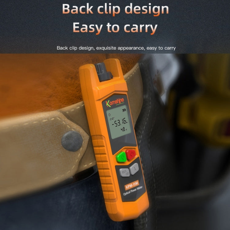 Komshine High Precision Optical Power Meter Mini Fiber Optic Light Attenuation Tester With LED, Specification: A-L/-70dBM to +6DBM - free shipping - PMC Jewellery - Order now!