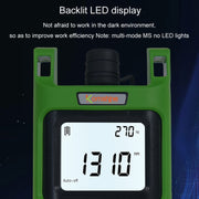 Komshine Handheld Laser Light Source Fiber Tester with LED Backlight, Model: KLS-35-S