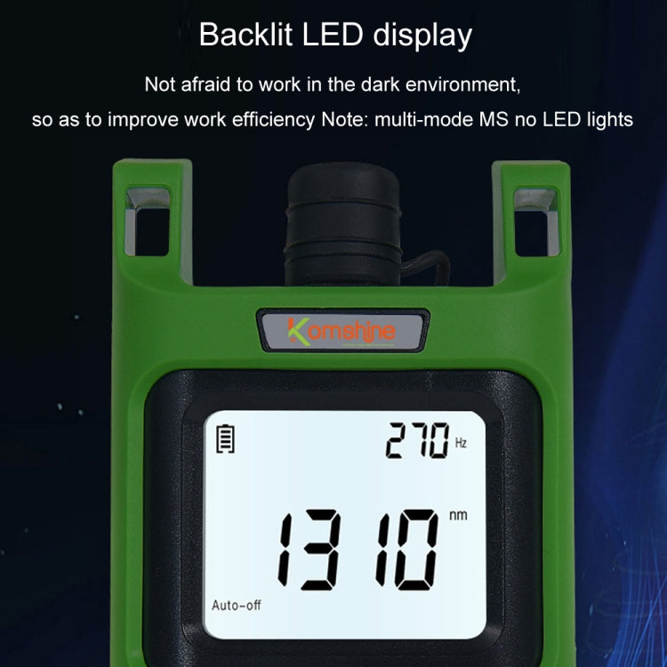 Komshine Handheld Laser Light Source Fiber Tester with LED Backlight, Model: KLS-35-S