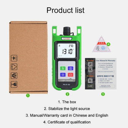 Komshine Handheld Laser Light Source Fiber Tester with LED Backlight, Model: KLS-35-MS - free shipping - PMC Jewellery - Order now!