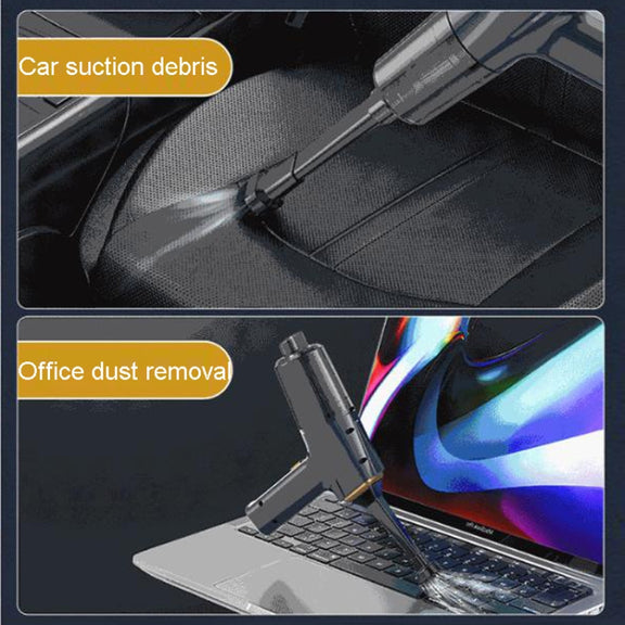 Car Vacuum Cleaner Handheld Compact Powerful Cleaning Tool For Car And Home Use(Blue)