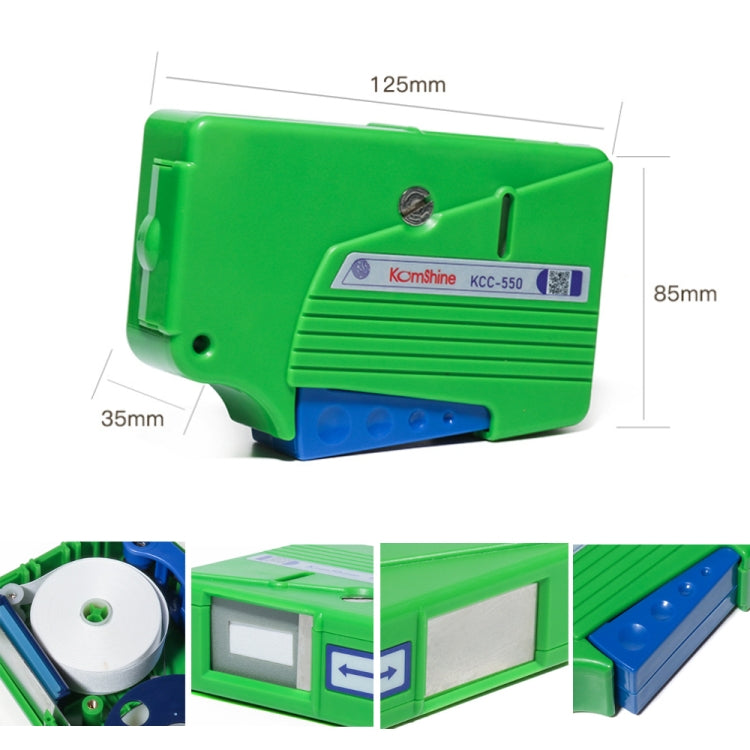Komshine Handheld Cassette Fiber Cleaning Box Replacement, Model: CC-550-R - Lan Cable and Tools by Komshine | Online Shopping South Africa | PMC Jewellery | Buy Now Pay Later Mobicred