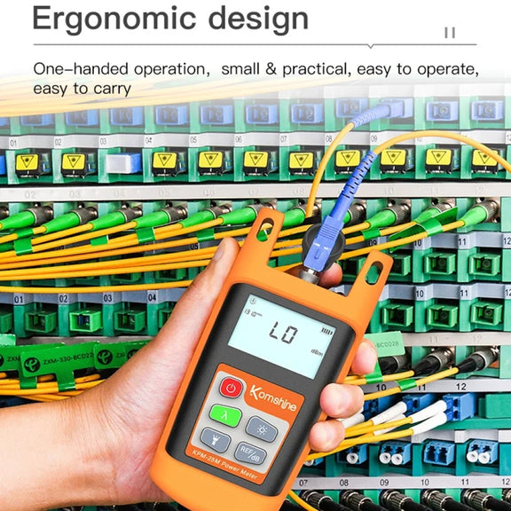 Komshine Mini Handheld Optical Power Meter Fiber Loss Measurement, Specification: KPM-25M-C/-50DBM to +26DBM