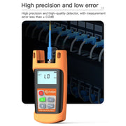 Komshine Mini Handheld Optical Power Meter Fiber Loss Measurement, Specification: KPM-25M-C/-50DBM to +26DBM