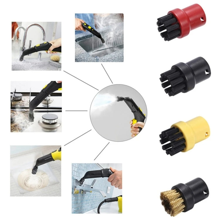 Steam Brush Heads Steamer Accessories For Karcher SC1 / SC2 / SC3 / SC4 / SC5, Style: Red