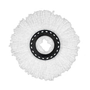 Fine Fiber Mop Pad For 15.8-16cm 360 Rotating Mop Cotton Yarn Replacement Cloths(Black)