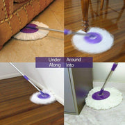 Fine Fiber Mop Pad For 15.8-16cm 360 Rotating Mop Cotton Yarn Replacement Cloths(Blue)