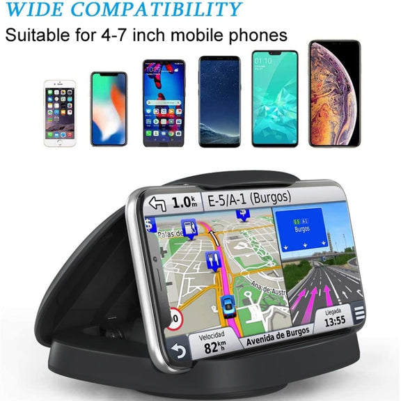 360 Degree Rotating Suction Cup Car Dashboard Mobile Phone Holder(Black)