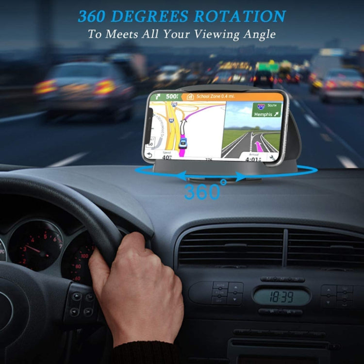 360 Degree Rotating Suction Cup Car Dashboard Mobile Phone Holder(Black)